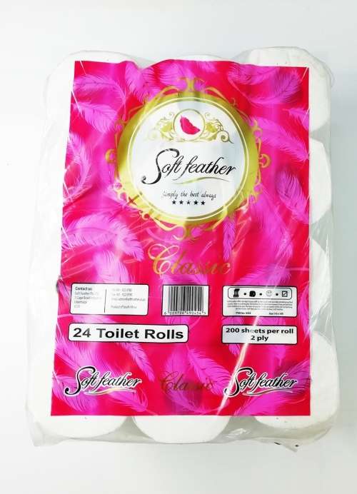 Other Bathroom SOFT FEATHER TOILET PAPER (BULK 24 PACK) 2 PLY